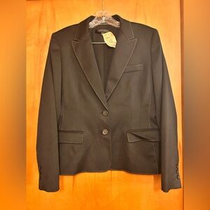 Anne Klein Blazer Suit Jacket With Stitch Detail Size 12 NWT